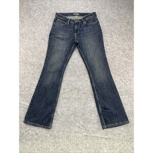 Wrangler Blue Dark Wash Mid-Rise Bootcut Denim Jeans Women's Size 9/30x30
